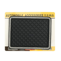 Коврик противоскользящий со стразами, 17?14 см, черный