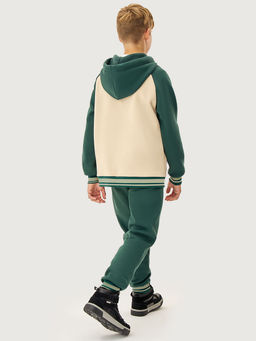 Костюм 7т12526 изумруд/беж