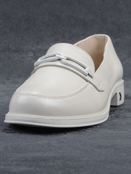 03-DEB1-5 LT. BEIGE Лоферы женские (натуральная кожа)