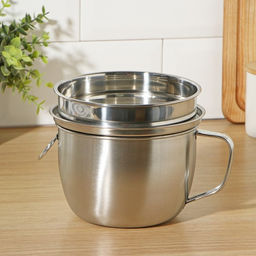 Набор посуды Турист, 3 предмета: кружка 1.35 л, миска 650 мл, тарелка 300 мл, нержавеющая сталь, хромированный - Simaland фото 11