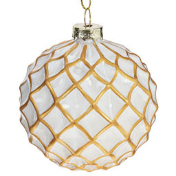 Украшение новогоднее "Шар" , D 8 см, L8 W8 H9 см