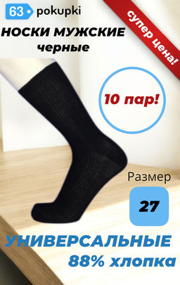 Цена за 10 пар. Тула Классик носки мужские с-75 27