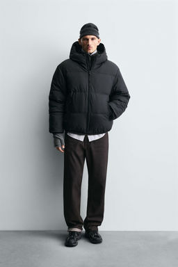 RUBBERISED CONTRAST PUFFER JACKET - Zara фото 7