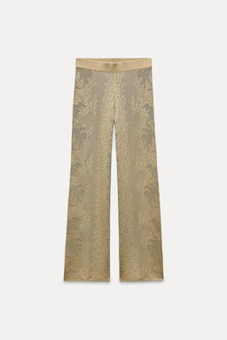 JACQUARD KNIT TROUSERS - Zara фото 5