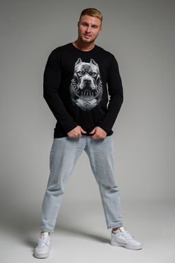 8514/1 Футболка с длинным рукавом мужская