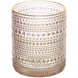 Цена за 4 шт. Подсвечник "Хрустальный блеск" 8,5*10 см, Розовый