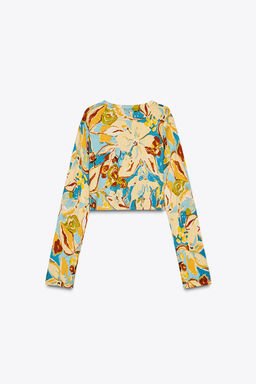 PRINTED KNIT CARDIGAN - Zara фото 6