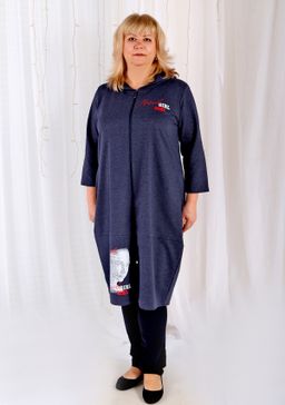 Парка Франческа индиго меланж - Марлен фото 3