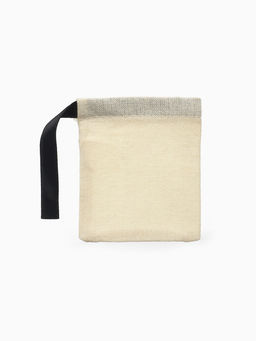 Цена за 50 шт. Мешочек подарочный «Нежность», 8.5×7 см, бежево-чёрный