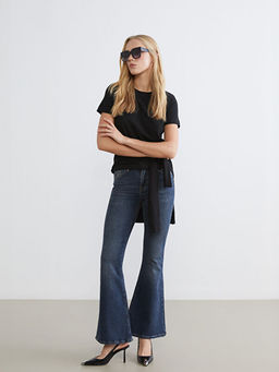 Flare Kad?n Jean Pantolon