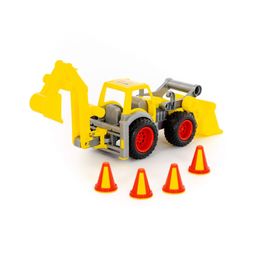 КонсТрак, трактор-погрузчик с ковшом (в сеточке) - Полесье фото 3