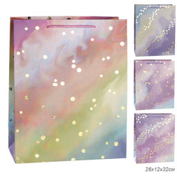 Цена за 12 шт. Пакет подарочный 26x32x12см / 3350L /уп 12/384/