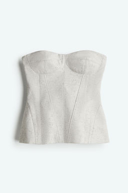 Top bustier de sarga