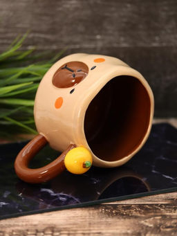 Кружка керамическая iLikeGift Amazing capybara, brown