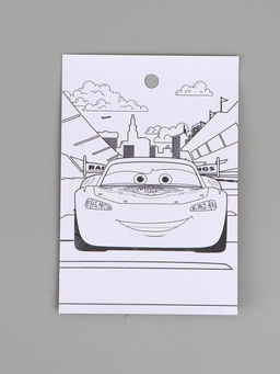 Цена за 10 шт. Наклейки бумажные «Машинки», c раскраской на обороте, 11 × 15.5 см