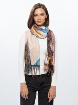 Палантин жен. виск+шерсть 70х198 LG33-966-16 - Labbra фото 4