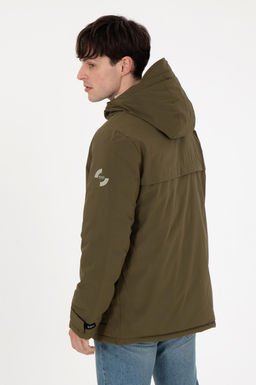 Мужское пальто цвета хаки Неожиданная скидка в корзине - U.s. polo assn фото 5