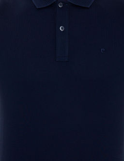 Lacivert Slim Fit Polo Yaka Merserize Ti__rt - Pierre cardin фото 6