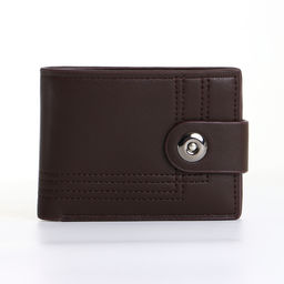Портмоне мужское на магните, коричневое