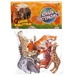 Игровой набор ABtoys Юный натуралист Фигурки диких животных, 6 штук  фото 5