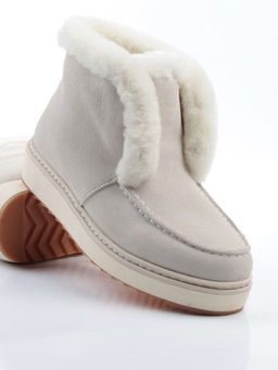 04-5603-9 MILK Ботинки зимние женские (натуральная кожа, 100% шерсть)