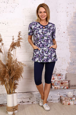 Костюм с бриджами (00698, лиловый) - Плиона фото 4