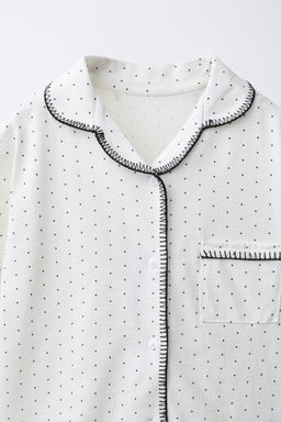 6-14 A?OS/ PIJAMA CAMISERO TOPITOS / Crudo - Zara фото 6