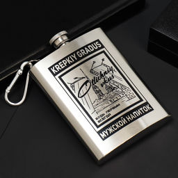 Фляжка Мужской напиток, 240 мл