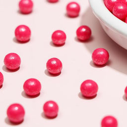 Посыпка кондитерская в кондитерской глазури Жемчуг Малиновый 6-8 мм 50 г - Simaland фото 3