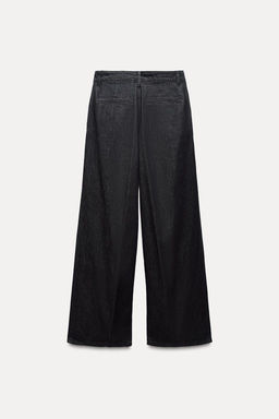DARTS TRF DENIM TROUSERS - Zara фото 3