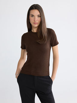 Bisiklet Yaka Kad?n Ti??rt