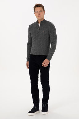 Erkek Lacivert Slim Fit Kanvas / Chino Pantolon - U.s. polo assn фото 3