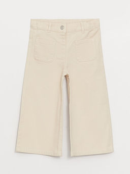 Basic Geni? Pa?a Gabardin K?z Bebek Pantolon