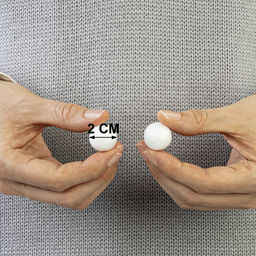 Цена за 2 шт. Пенопластовые заготовки для творчества "Шарики" набор 10 шт 2 см