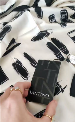 Большой мягкий очень нежный двусторонний платок - Tantino фото 10