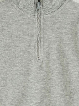 Dik Yaka K?z ?ocuk Sweatshirt