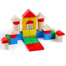 Конструктор деревянный «Строй сам», 65 деталей