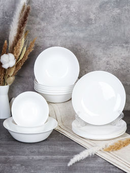 Столовый набор 15 предметов Глэйд белый с соусниками 14 FLYGP756575 (WHITE) - Галеонтрейд фото 2