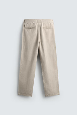 PANTAL?N FLUIDO STRAIGHT FIT / Gris perla - Zara фото 8