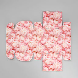 Коробка подарочная складная, упаковка, Нежные пионы, 27?21?9 см