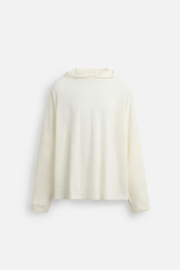 LINEN/WOOL HOODIE - Zara фото 7