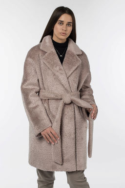 02-3069 Пальто женское утепленное (пояс) - El podio фото 2