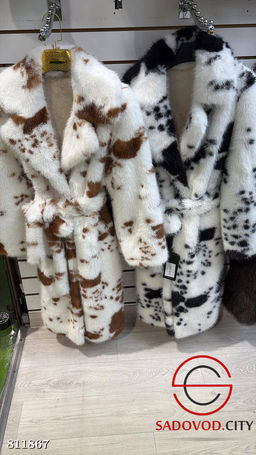 Шуба женская зимняя с поясом - Bruno фото 2