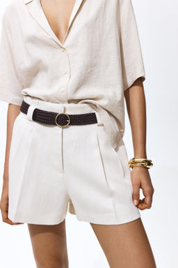 Pantal?n corto sastre con cintur?n - H&m фото 3