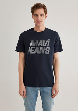 Mavi Jeans Bask?l? Lacivert Tisort  фото 3