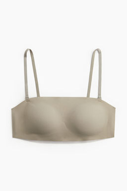 Sujetador bandeau de microfibra con relleno