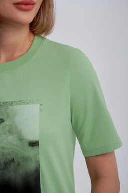 Арт. 31106 Футболка женская 44-52 (5 шт) Цвет:салатовый - Калинка фото 13