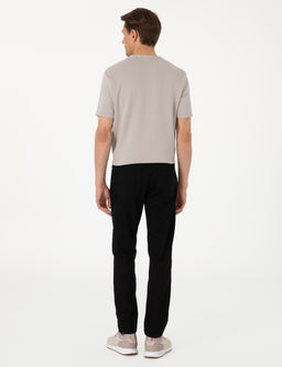 Siyah Straight Fit Jean Pantolon