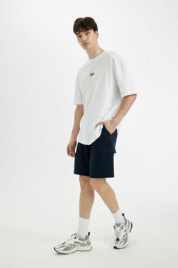 Regular Fit Duz Paca Cepli Basic Duz Sort