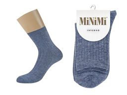 MINI INVERNO 3302 носки жен. (осенние модели) полиамид 20 %, Эластан 15 %, шерсть 18 %, акрил 47 % - grigio - Minimi фото 2